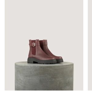 Women's Burgundy Ankle Boots